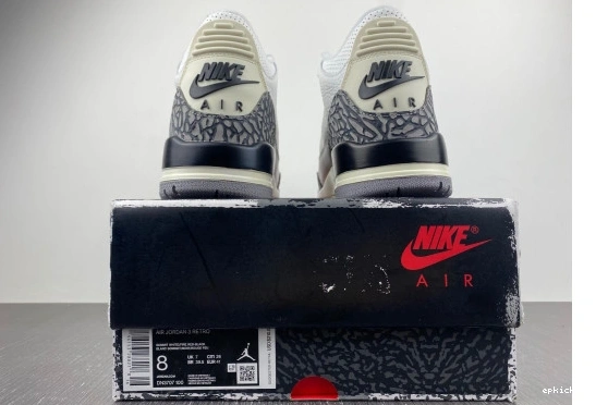 Cheap EP DN3707-100 Jordan White DN3707-100 Retro Reimagined 3 Cement 0318